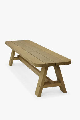 Lucfenyő kerti pad 200 cm, szürke, időjárásálló festékkel kezelve